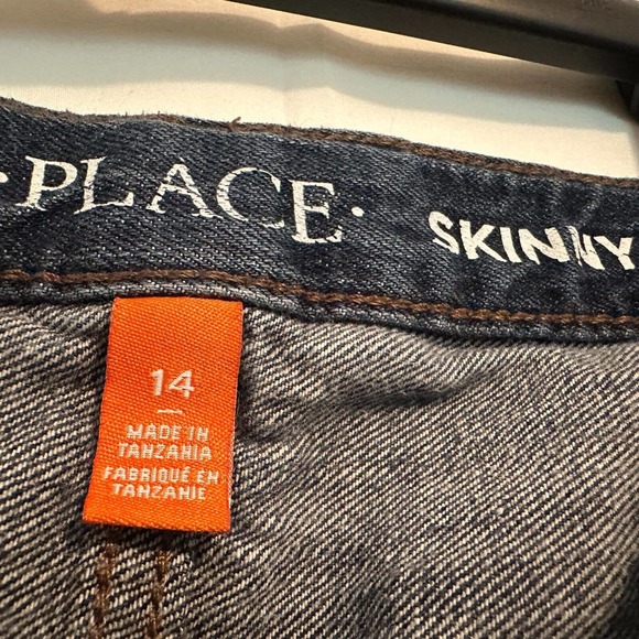 THE CHILDRENS PLACE- Skinny Jeans - size 14- dark blue denim *NICE - Picture 7 of 9